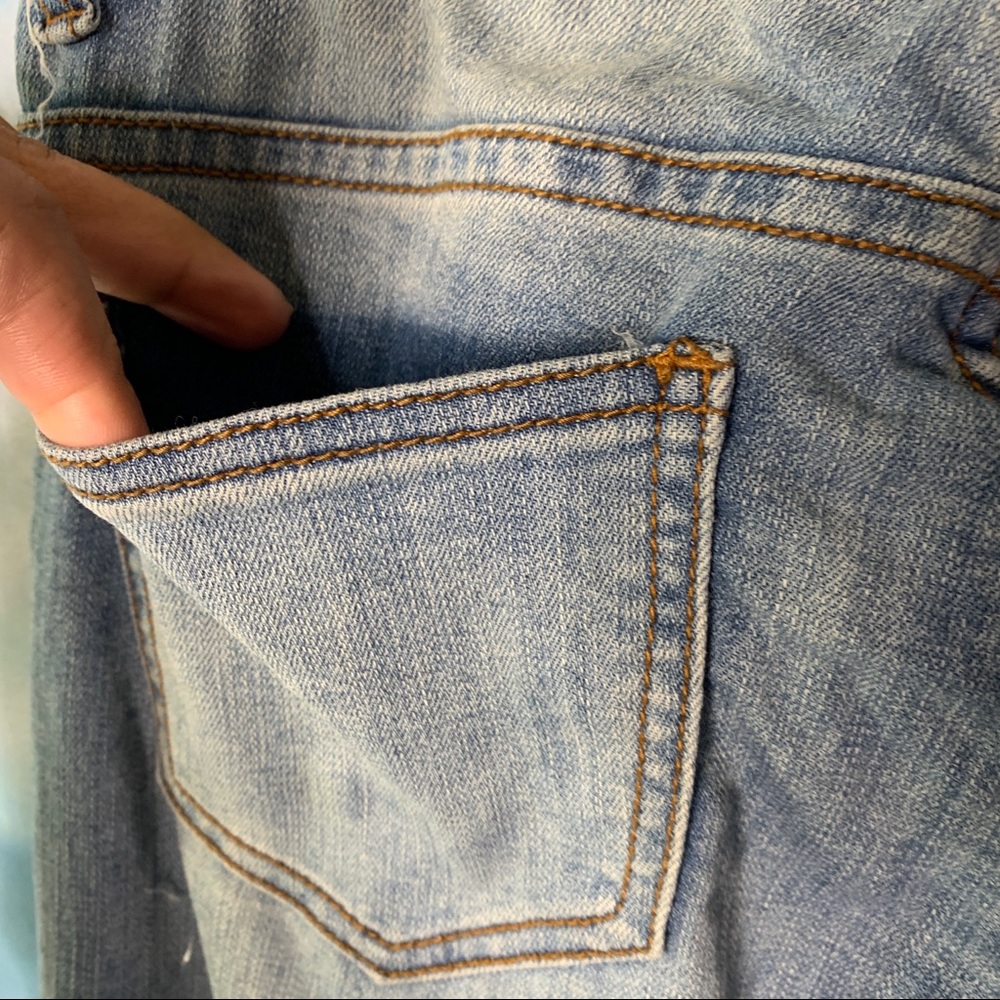 MindCode- Cropped Distressed Cuffed Jeans size 0 - Picture 8 of 10